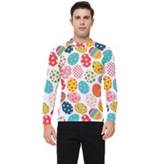 Easter Eggs Pattern, Easter Men s Long Sleeve Rash Guard by kyorashop23