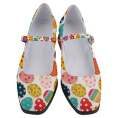 Easter Eggs Pattern, Easter Women s Mary Jane Shoes by kyorashop23