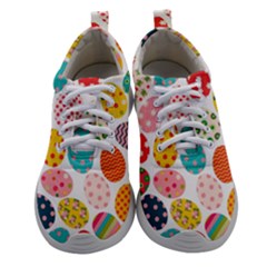 Easter Eggs Pattern, Easter Women Athletic Shoes by kyorashop23