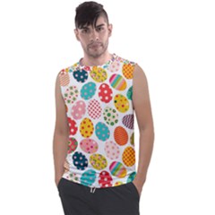 Easter Eggs Pattern, Easter Men s Regular Tank Top