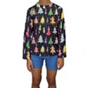 Fun Christmas Trees Kids  Long Sleeve Swimwear View1