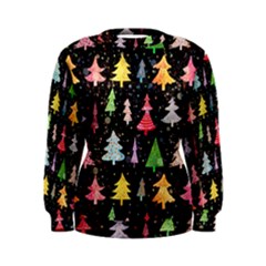 Fun Christmas Trees Women s Sweatshirt