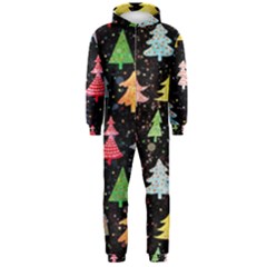 Fun Christmas Trees Hooded Jumpsuit (men)