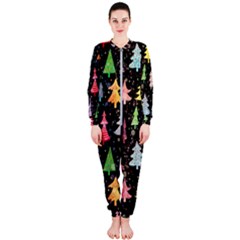 Fun Christmas Trees Onepiece Jumpsuit (ladies)