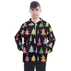 Fun Christmas Trees Men s Half Zip Pullover