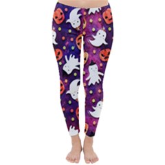 Fun Halloween Ghosts, Adoxali, Fun, Halloween Classic Winter Leggings