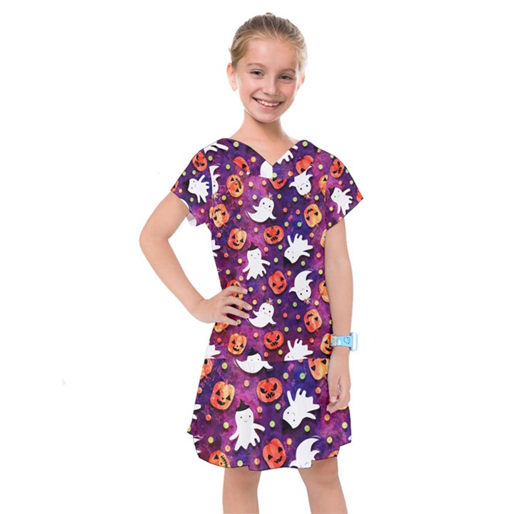 Fun Halloween Ghosts, Adoxali, Fun, Halloween Kids  Drop Waist Dress