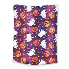 Fun Halloween Ghosts, Adoxali, Fun, Halloween Medium Tapestry