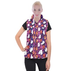 Fun Halloween Ghosts, Adoxali, Fun, Halloween Women s Button Up Vest