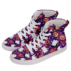 Fun Halloween Ghosts, Adoxali, Fun, Halloween Men s Hi-top Skate Sneakers by kyorashop23