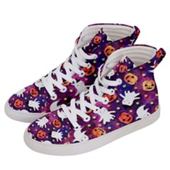 Fun Halloween Ghosts, Adoxali, Fun, Halloween Women s Hi-top Skate Sneakers by kyorashop23