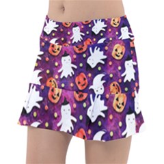 Fun Halloween Ghosts, Adoxali, Fun, Halloween Classic Tennis Skirt by kyorashop23