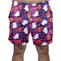 Fun Halloween Ghosts, Adoxali, Fun, Halloween Men s Shorts by kyorashop23