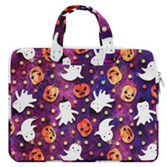 Fun Halloween Ghosts, Adoxali, Fun, Halloween Macbook Pro 15  Double Pocket Laptop Bag  by kyorashop23