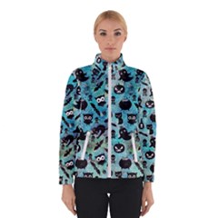 Ghosts Owls Pumpkins Women s Bomber Jacket