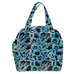 Ghosts Owls Pumpkins Boxy Hand Bag by kyorashop23