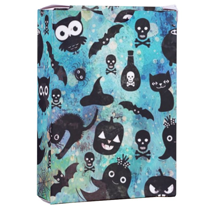 Ghosts Owls Pumpkins Playing Cards Single Design (Rectangle) with Custom Box