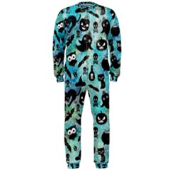 Ghosts Owls Pumpkins Onepiece Jumpsuit (men)