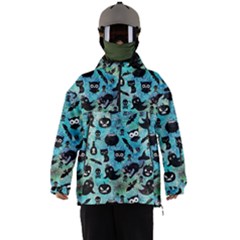 Ghosts Owls Pumpkins Men s Ski And Snowboard Waterproof Breathable Jacket by kyorashop23