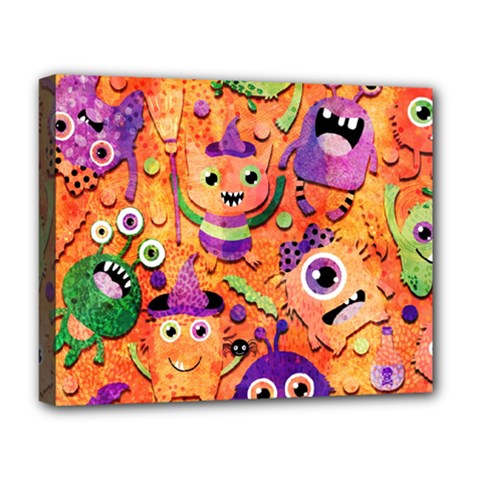 Halloween Monsters Deluxe Canvas 20  X 16  (stretched)