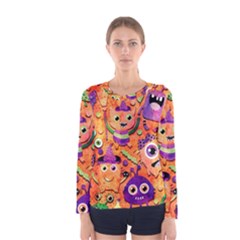 Halloween Monsters Women s Long Sleeve T-shirt