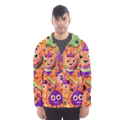 Halloween Monsters Men s Hooded Windbreaker