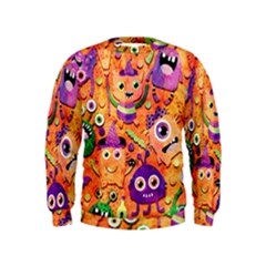 Halloween Monsters Kids  Sweatshirt