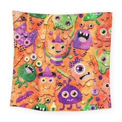 Halloween Monsters Square Tapestry (large)