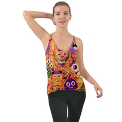 Halloween Monsters Chiffon Cami