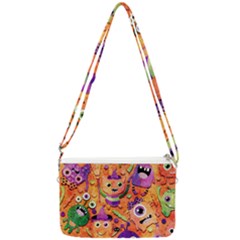 Halloween Monsters Double Gusset Crossbody Bag