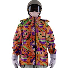 Halloween Monsters Women s Zip Ski And Snowboard Waterproof Breathable Jacket by kyorashop23