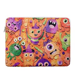 Halloween Monsters 15  Vertical Laptop Sleeve Case With Pocket by kyorashop23