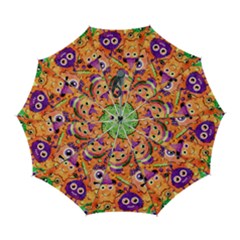 Halloween Monsters Automatic Folding Umbrella With Case (large)