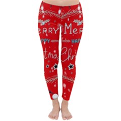 Merry, Happy Christmas, Christmas Gnome Classic Winter Leggings