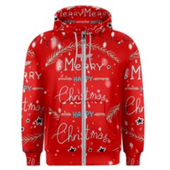 Merry, Happy Christmas, Christmas Gnome Men s Zipper Hoodie