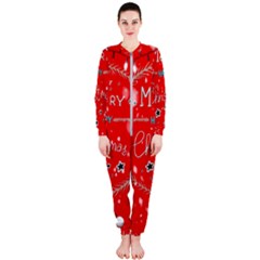 Merry, Happy Christmas, Christmas Gnome Onepiece Jumpsuit (ladies)