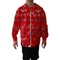 Merry, Happy Christmas, Christmas Gnome Kids  Hooded Windbreaker