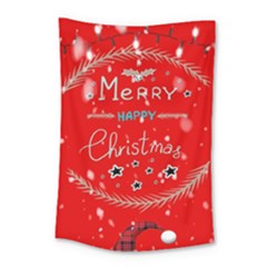 Merry, Happy Christmas, Christmas Gnome Small Tapestry