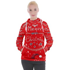 Merry, Happy Christmas, Christmas Gnome Women s Hooded Pullover