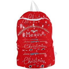 Merry, Happy Christmas, Christmas Gnome Foldable Lightweight Backpack by kyorashop23