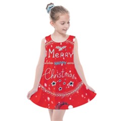 Merry, Happy Christmas, Christmas Gnome Kids  Summer Dress by kyorashop23