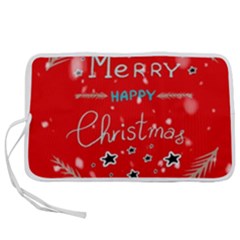 Merry, Happy Christmas, Christmas Gnome Pen Storage Case (m) by kyorashop23