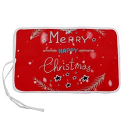 Merry, Happy Christmas, Christmas Gnome Pen Storage Case (l) by kyorashop23