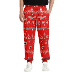 Merry, Happy Christmas, Christmas Gnome Men s Elastic Waist Pants by kyorashop23