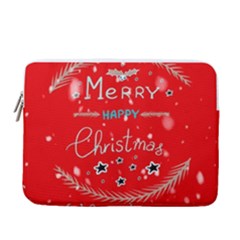 Merry, Happy Christmas, Christmas Gnome 13  Vertical Laptop Sleeve Case With Pocket by kyorashop23