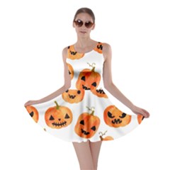 Orange Carved Pumpkins, Adoxali, Halloween Skater Dress by kyorashop23