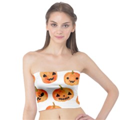 Orange Carved Pumpkins, Adoxali, Halloween Tube Top by kyorashop23