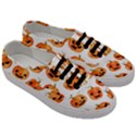 Orange Carved Pumpkins, Adoxali, Halloween Men s Classic Low Top Sneakers View3