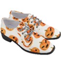 Orange Carved Pumpkins, Adoxali, Halloween Women Heeled Oxford Shoes View3