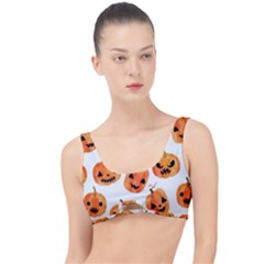 Orange Carved Pumpkins, Adoxali, Halloween The Little Details Bikini Top by kyorashop23